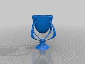 floating chalice food & drink cup 3d print model - Mito3D