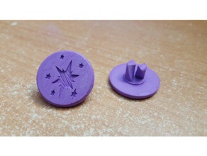 twilight sparkle fidget spinner cap toy & game accessories quick print 3d print model - Mito3D