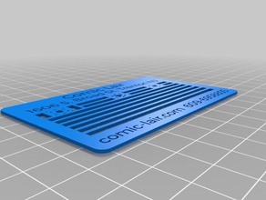comic lair business card office customized 3d print model - Mito3D