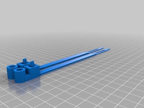2 cable ties screw holes parts tie customized 3d print model - Mito3D
