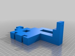toilet paper hold space invaders holder 3d print model - Mito3D