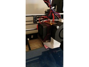 anycubic prusa i3 - lado esquerdo do motor ventilador suporte Impressora 3d de peças 3d print model - Mito3D