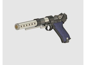 blastech a-180 working trigger props jyn erso blaster pistol star wars cosplay 3d print model - Mito3D