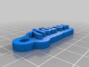 ron Schlüsselanhänger kundengebundene 3d print model - Mito3D