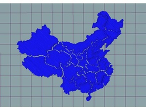 Karte von china-puzzle china Chinesisch puzzle 3d print model - Mito3D