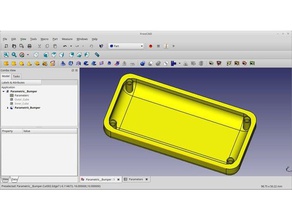freecad parametrik tampon elektronik 3d print model - Mito3D