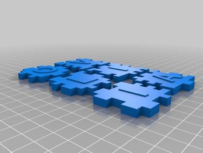 olivia puzzle puzzles customized 3d print model - Mito3D