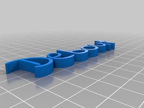 my customized text1 3d print model - Mito3D