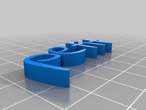 my customized text2 3d print model - Mito3D