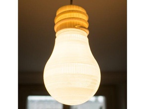 une ampola decoração lâmpada eclairage lampe abajur iluminação suspensão 3d print model - Mito3D