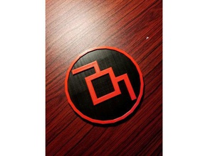 twin peaks - owl cave symbol coins & badges 3d print model - Mito3D