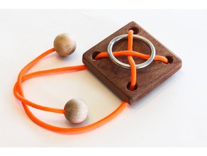 anello di corda puzzle i stringa 3d print model - Mito3D