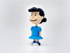 lucy van pelt personas de dibujos animados los cómics cacahuetes 3d print model - Mito3D