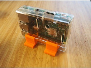 raspberry pi 3 case stand diy holding 3d print model - Mito3D
