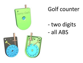 golf contatore sport & fitness all'aperto il giocatore di 3d print model - Mito3D