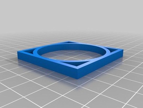 50mm square circle 3d printing tests customized 3d print model - Mito3D