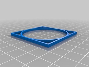 100mm 25mm square circle 3d printing tests customized 3d print model - Mito3D