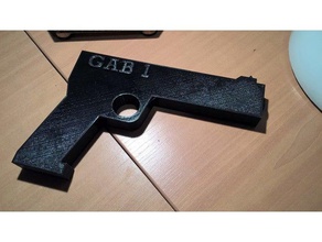 gun Spielzeug & game Zubehör Kunststoff-Pistole 3d print model - Mito3D