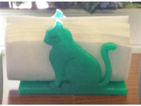 gatto portatovaglioli food & drink 3d print model - Mito3D
