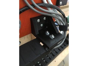 gatton cnc y axis drag chain mount 3d printer parts 3d print model - Mito3D