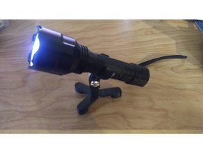lanterna elétrica do estande gadgets titular de montagem luz stand 3d print model - Mito3D