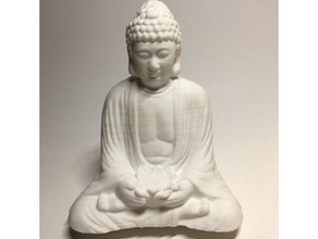sitting buddha lotus blossom scans & replicas 3dscan replica 3d print model - Mito3D