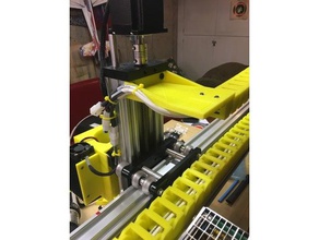 c-beam x-axis cable chain mount 3d printing 3d print model - Mito3D