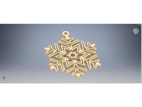 snowflake 3d printing christmas decoration ornament navidad snowflakes 3d print model - Mito3D