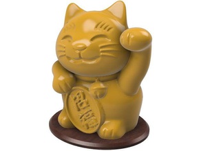gato de la suerte moneda banco tornillo corcho oficina cat manekineko neko atsume alcancía 3d print model - Mito3D