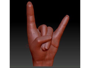 mão de hard rock A impressão 3d difícil o 3d print model - Mito3D