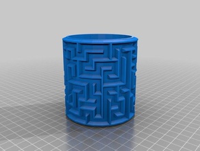 my customized maze cylinder 2 - ramp wall toys & games 3d print model - Mito3D