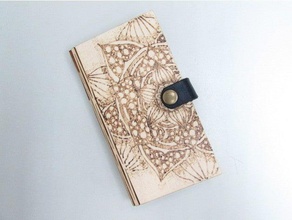laser cut wooden phone cover diy 3d print model - Mito3D