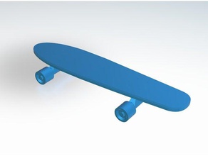 planche à roulettes de braquage des roues jouets mécaniques 3d print model - Mito3D