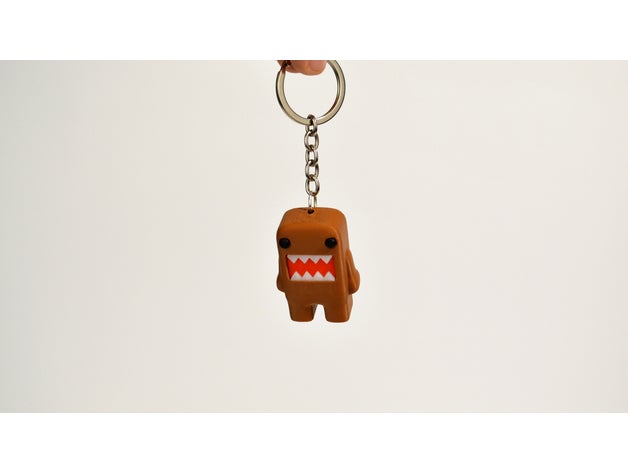 domo kun keychain toys & games 3dmodel 3dmodeling 3dprintable 3dprinting abs assembly domo-kun zortrax 3D print model - Mito3D