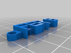 fer b organización personalizado 3d print model - Mito3D