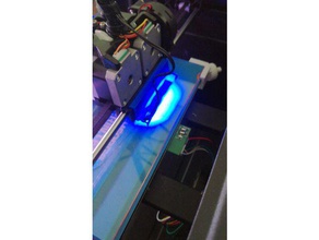 flashforge creator pro extruder led adapter 3d printer accessories flash forge holder light mount strip 3d print model - Mito3D