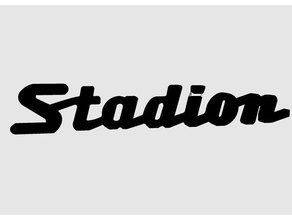 logo Stadyumu işaretler ve logolar 3d logosu batman Çek motosiklet stadion 3d print model - Mito3D