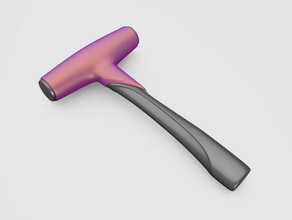 Kunststoff-hammer 3d-drucken diy hobby Haushalt vectary 3d print model - Mito3D