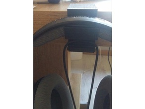 headphone holder space screw accessories headphones stand 3d print model - Mito3D