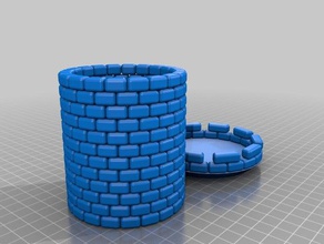 my customized stone turret buildings & structures 3d print model - Mito3D