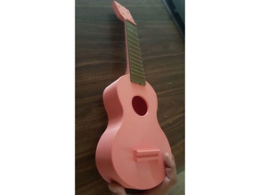 ukulele soprano müzik aleti ukelele 3d print model - Mito3D