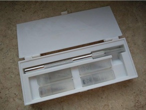 Präzisions-Messer-box Werkzeug-Halterungen & - Boxen box Präzisions-Messer x-acto 3d print model - Mito3D