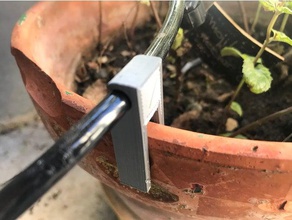 drip irrigation pot clip 10mm outdoor & garden 3d print model - Mito3D
