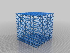cube cage math art krisp3d wire 3d print model - Mito3D