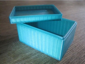 einfache Kiste mit Deckel Container box container anpassbare Deckeldose openscad 3d print model - Mito3D
