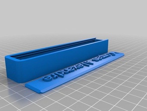 caixa de compas alex recipientes personalizado 3d print model - Mito3D