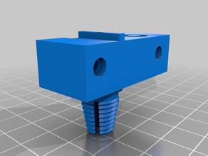 tronxy extruder block bowden tube fitting 3d printer parts 3d print model - Mito3D