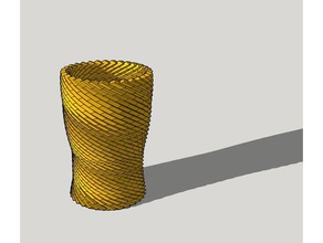 spiral vase Dekor Blumen-vase 3d print model - Mito3D