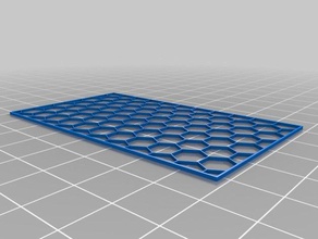 my customized hex grid pattern 3d print model - Mito3D