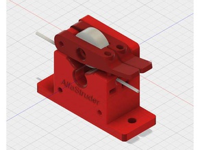 alfastruder 3d printer extruders bowden extruder compact direct drive extrueder mk8 scarou 3d print model - Mito3D